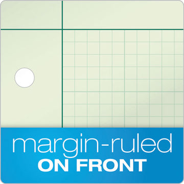 TOPS™ Engineering Computation Pads, Cross-section Quadrille Rule (5 Sq-in, 1 Sq-in), Green Cover, 200 Green-tint 8.5 X 11 Sheets freeshipping - TVN Wholesale